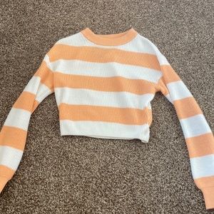 Candy corn cropped sweater